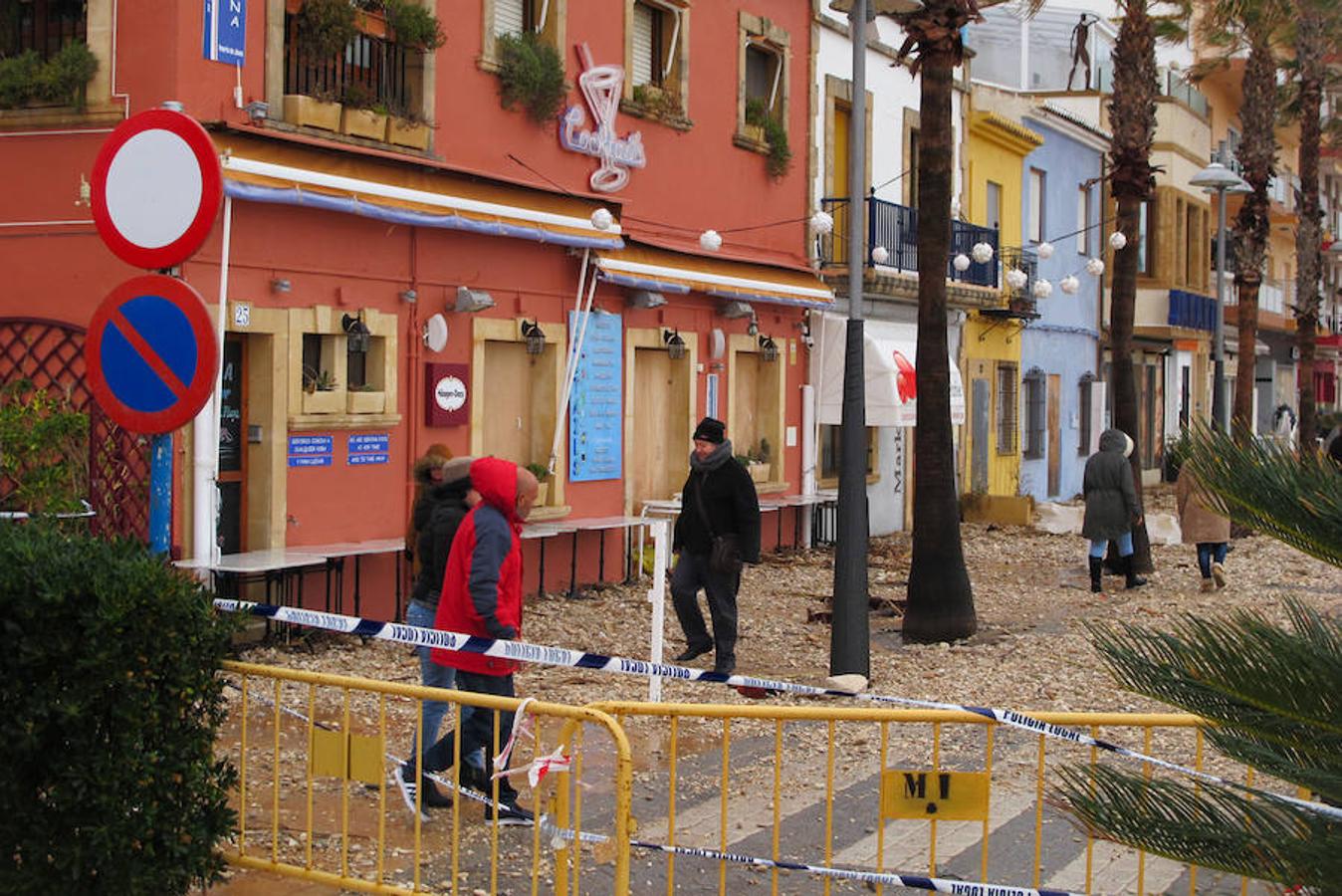 Temporal en Xàbia y Dénia en enero