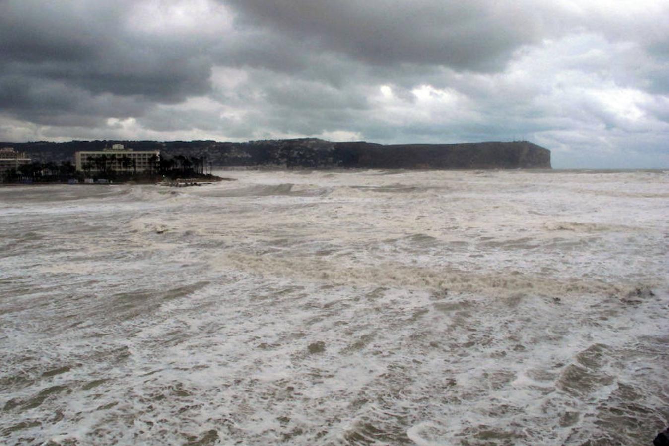 Temporal en Xàbia y Dénia en enero