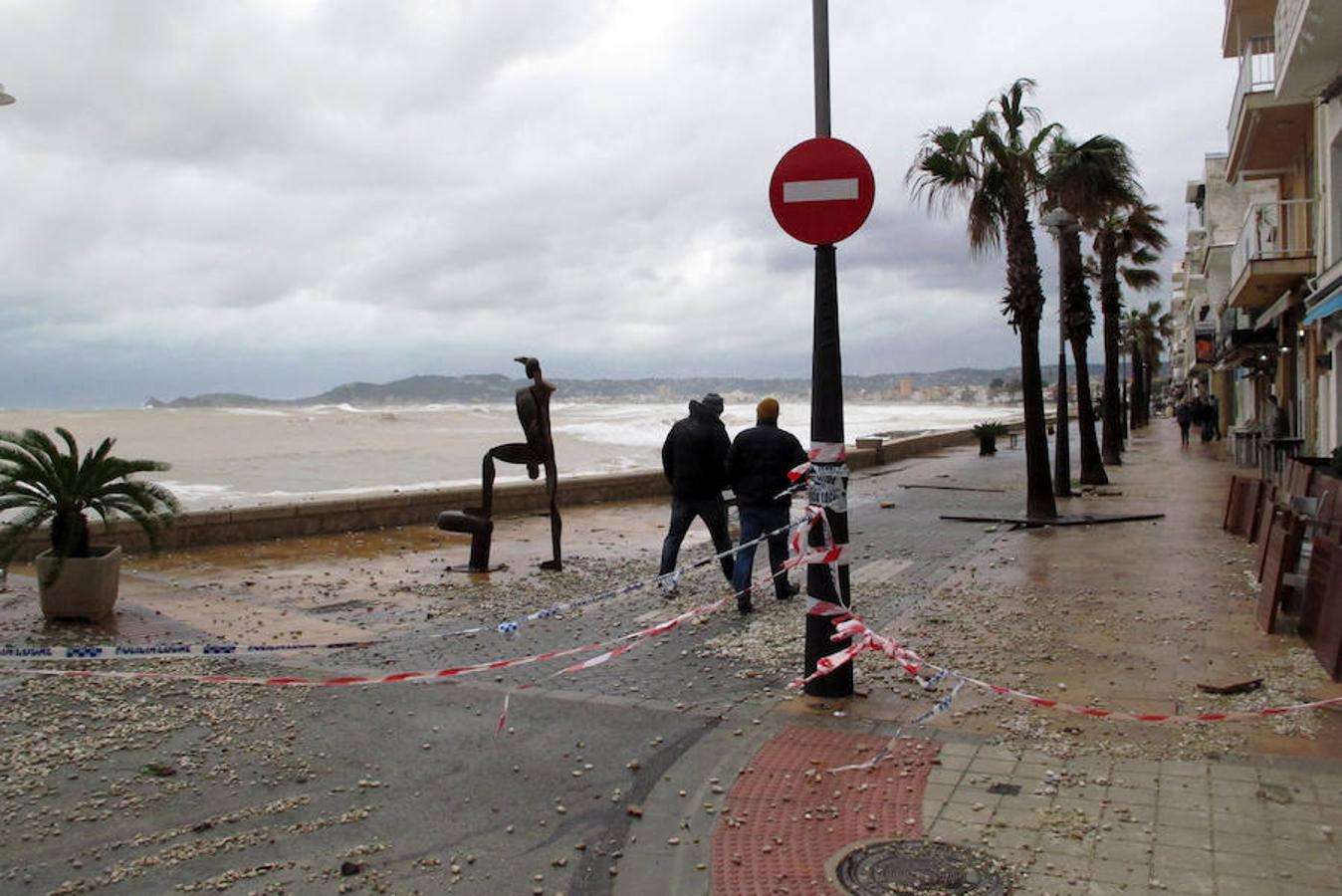 Temporal en Xàbia y Dénia en enero