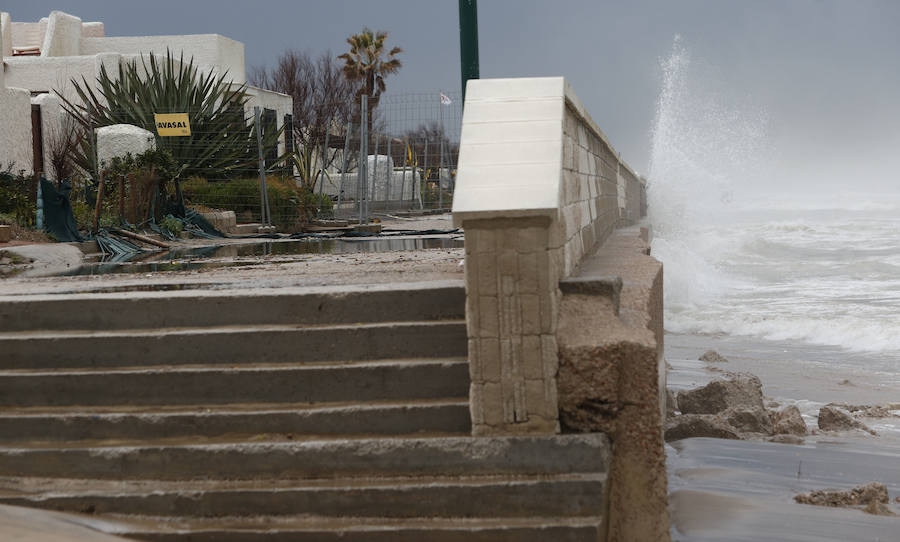 Fotos de El Saler y Pinedo durante el temporal