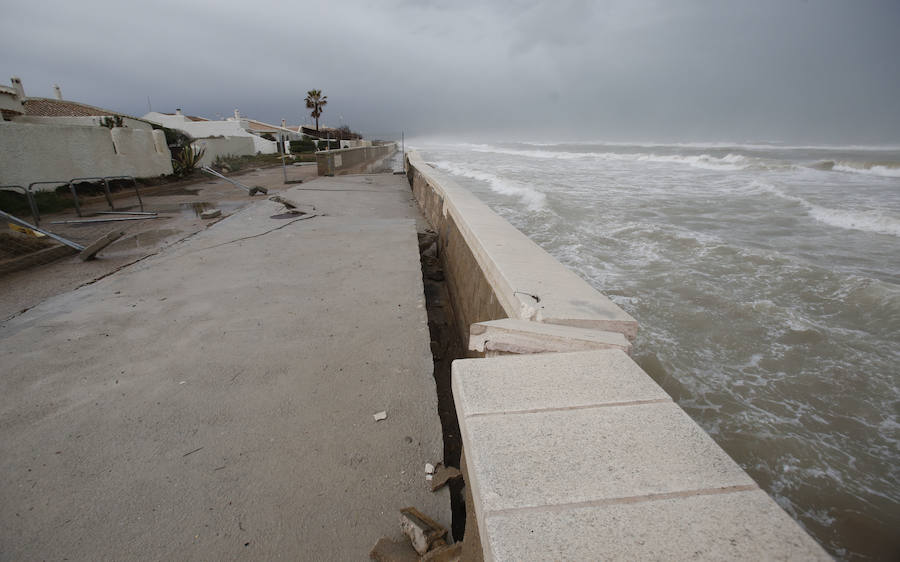 Fotos de El Saler y Pinedo durante el temporal