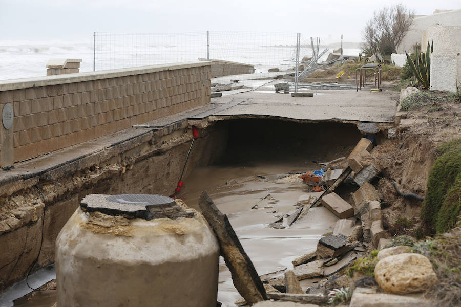 Fotos de El Saler y Pinedo durante el temporal