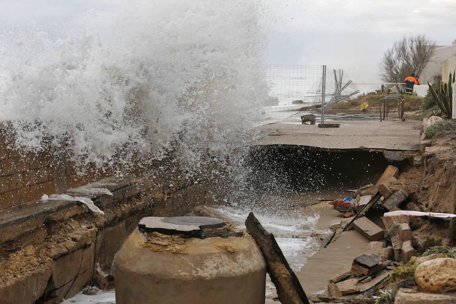 Fotos de El Saler y Pinedo durante el temporal