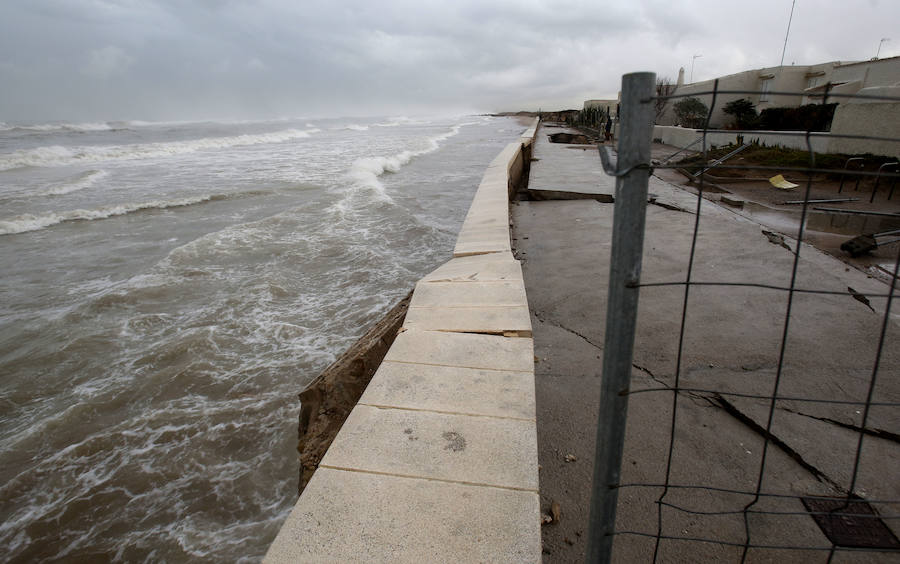 Fotos de El Saler y Pinedo durante el temporal