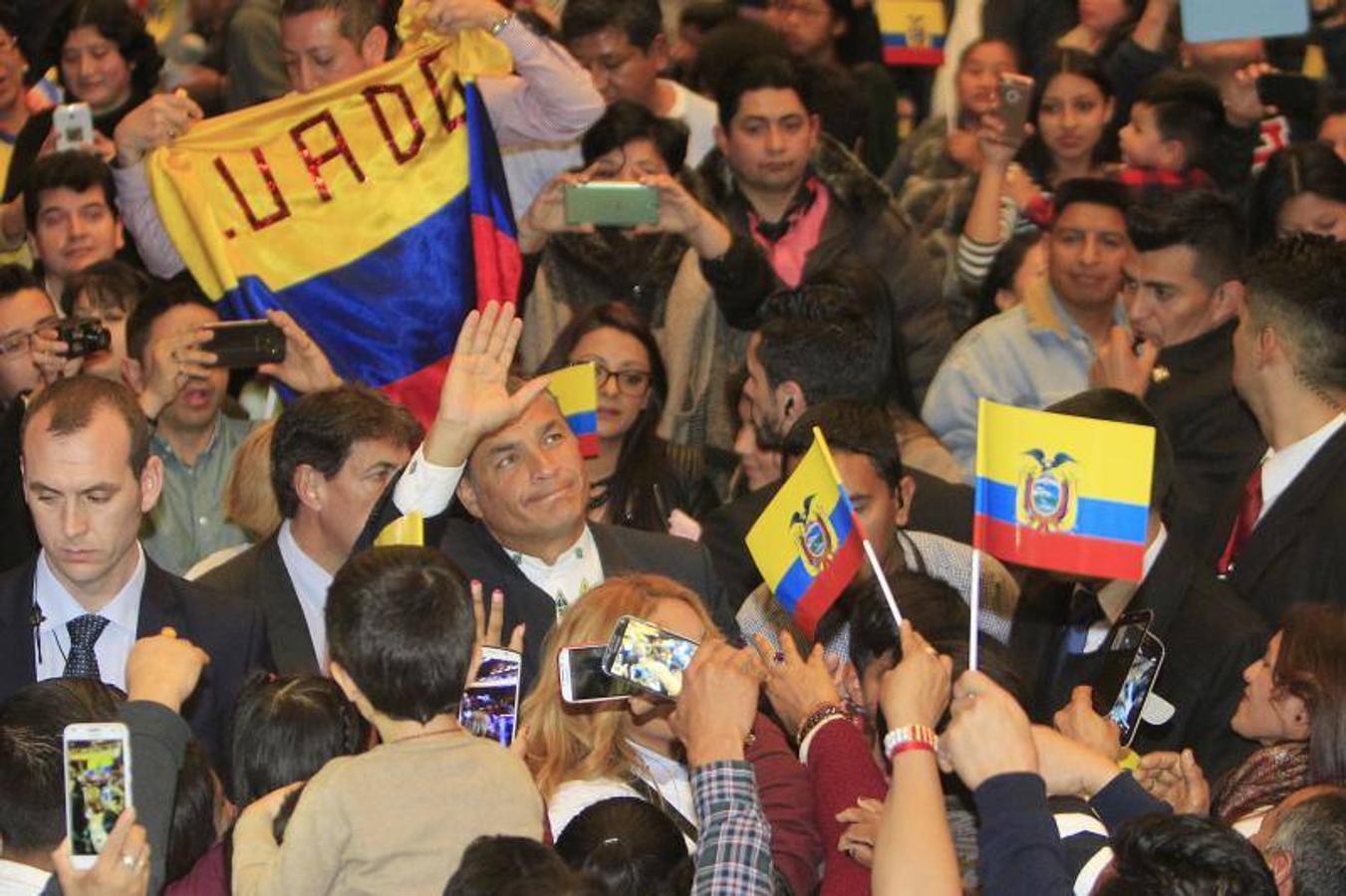 Fotos de Rafael Correa, presidente de Ecuador, en su visita a Valencia