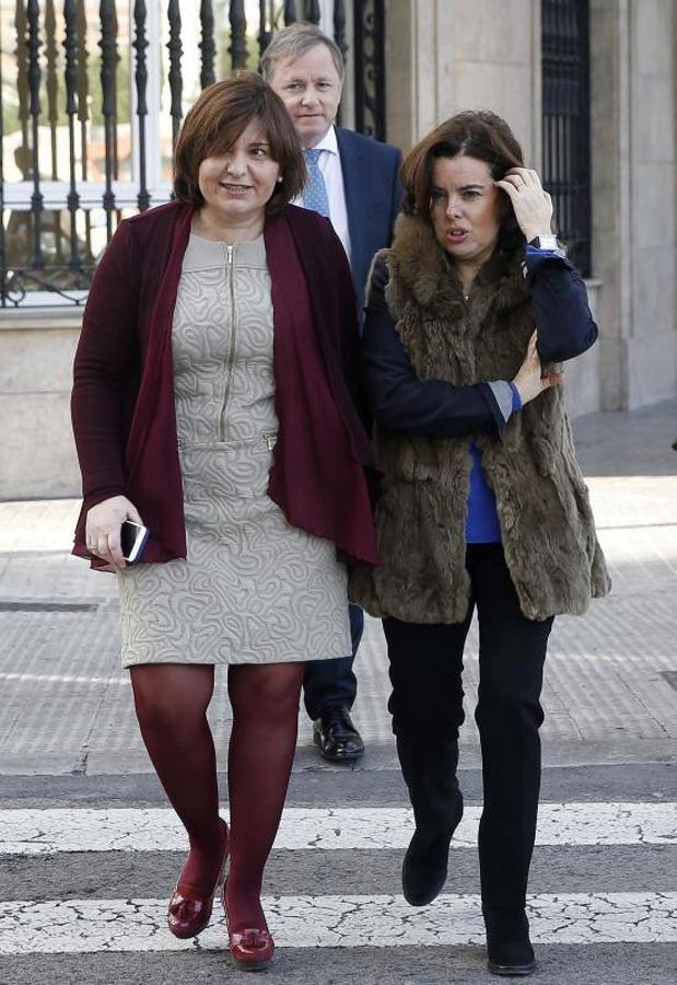 Fotos | Soraya Sáenz de Santamaría se reúne con Ximo Puig para hablar de la financiación