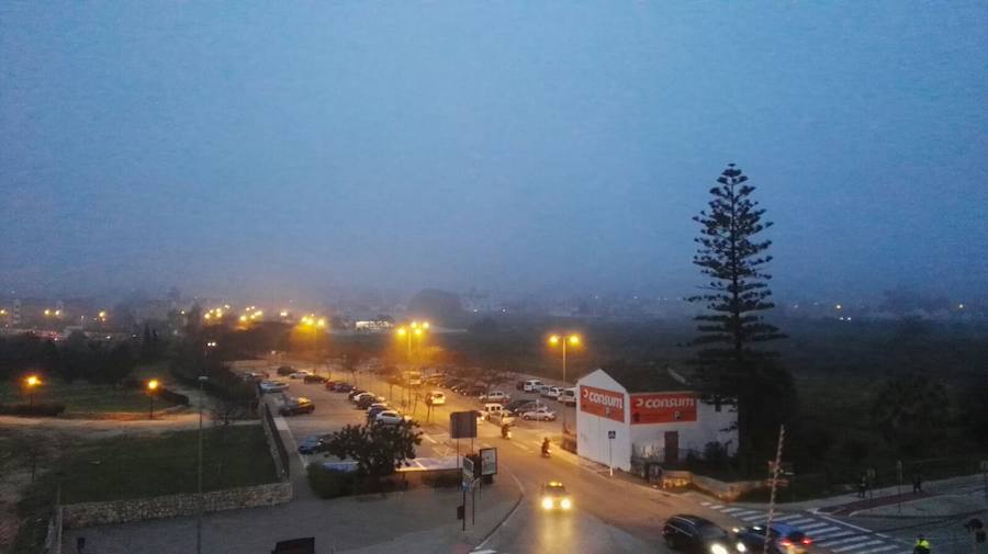 Niebla en Dénia.