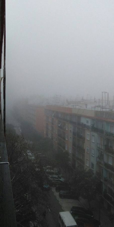 Niebla en San Marcelino (Valencia).