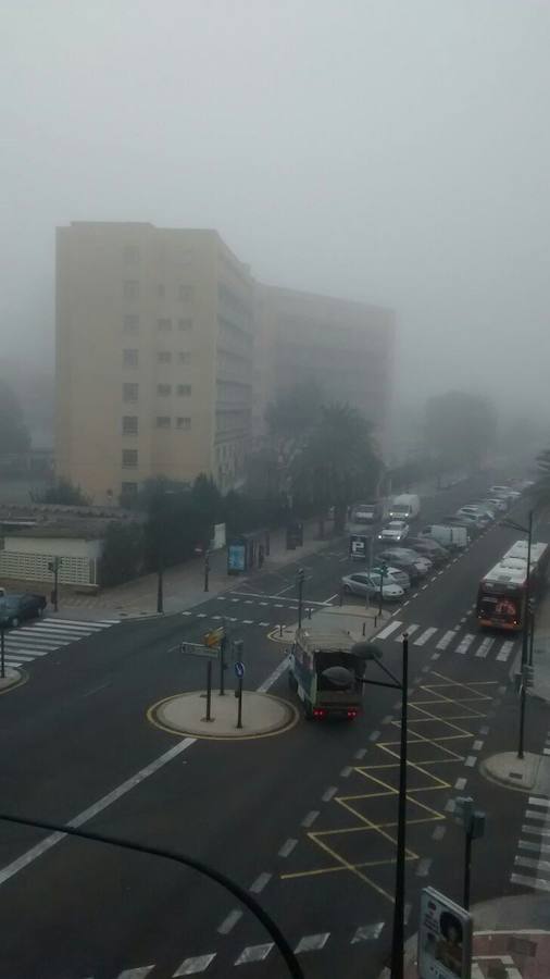 Niebla en el barrio de Campanar.