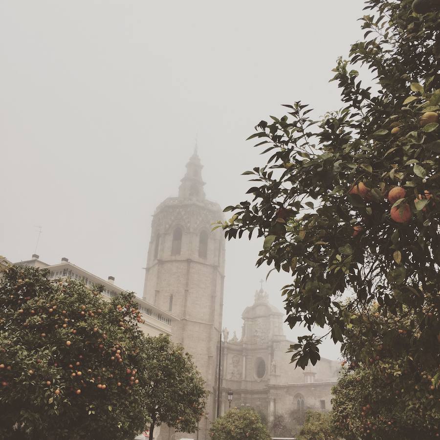 La niebla cubre El Miguelete.