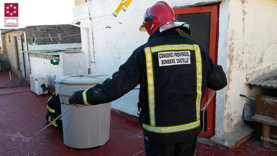 Actuación de los Bomberos de Castellón.