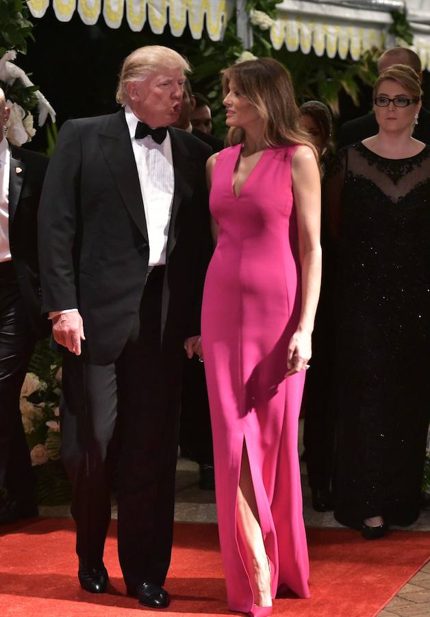 Fotos de Melania Trump en el baile anual de la Cruz Roja