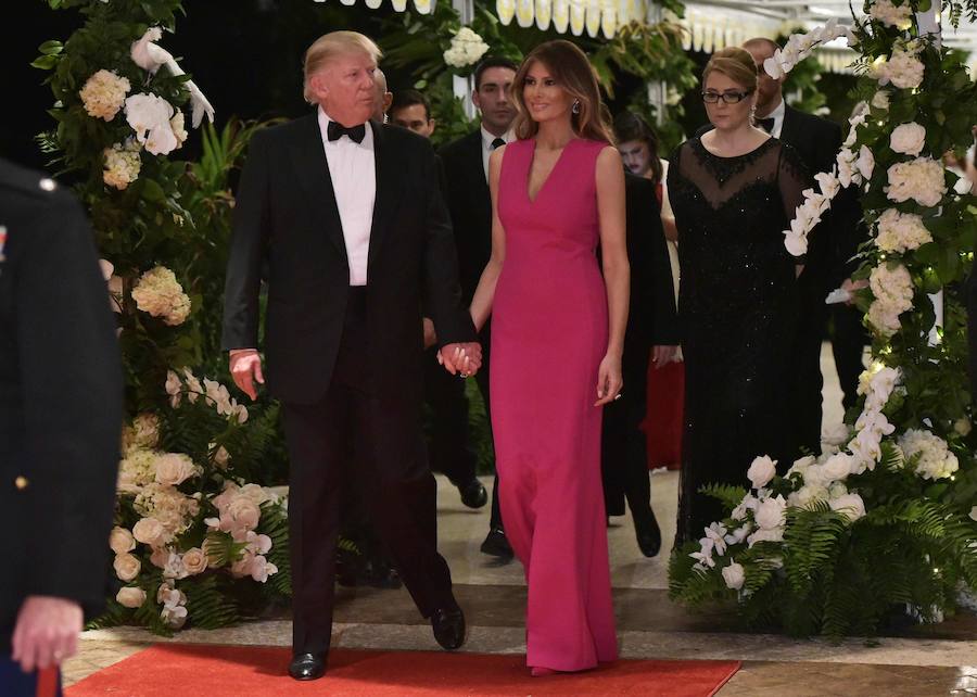 Fotos de Melania Trump en el baile anual de la Cruz Roja