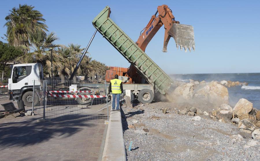 Fotos de los daños del temporal en las playas valencianas