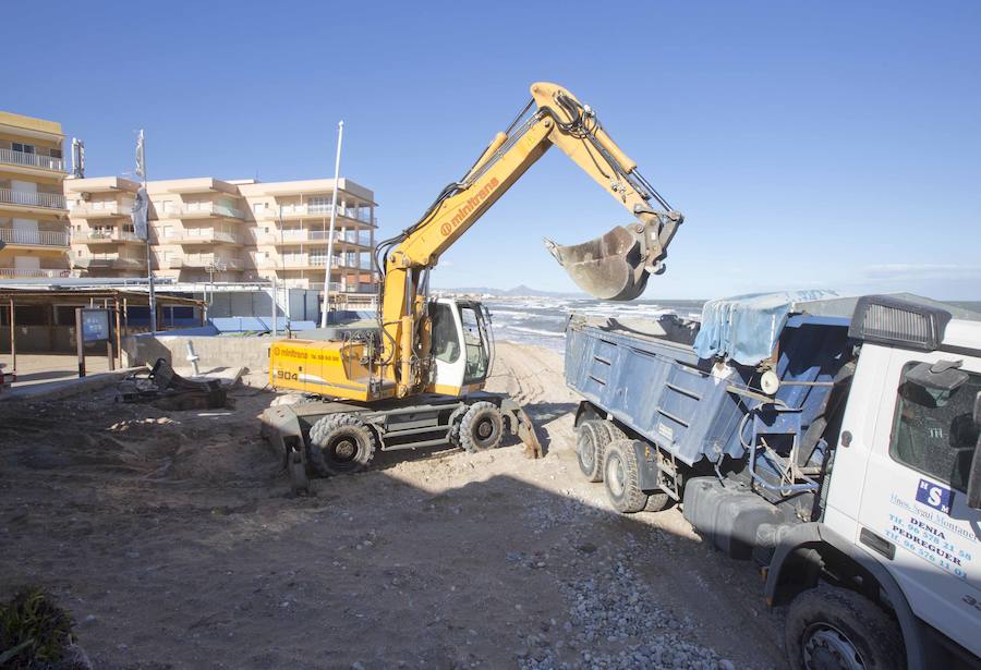 Fotos de los daños del temporal en las playas valencianas