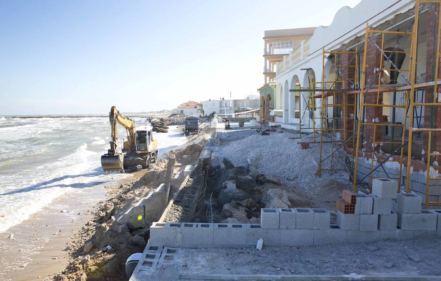 Fotos de los daños del temporal en las playas valencianas