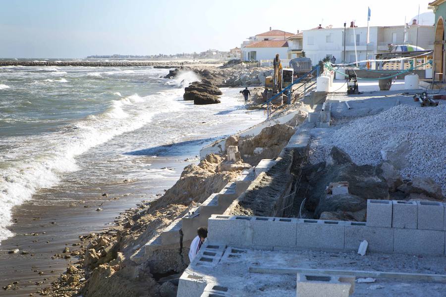 Fotos de los daños del temporal en las playas valencianas