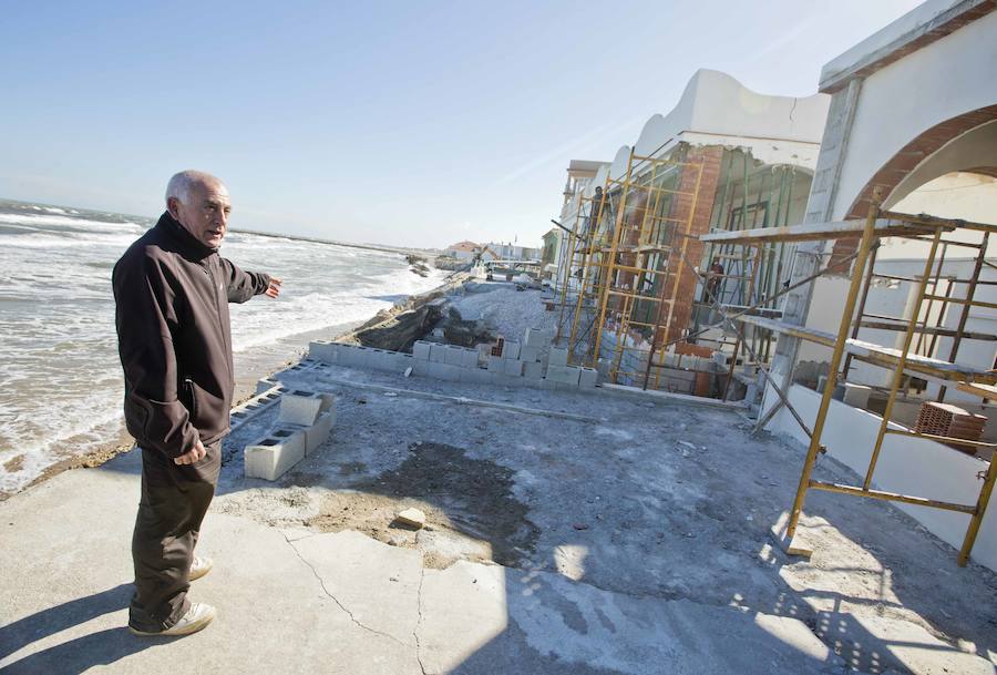 Fotos de los daños del temporal en las playas valencianas