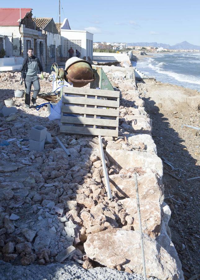 Fotos de los daños del temporal en las playas valencianas