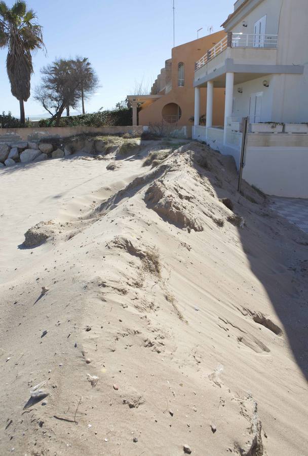 Fotos de los daños del temporal en las playas valencianas