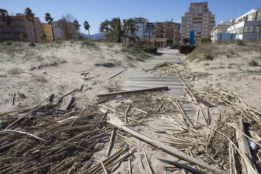 Fotos de los daños del temporal en las playas valencianas