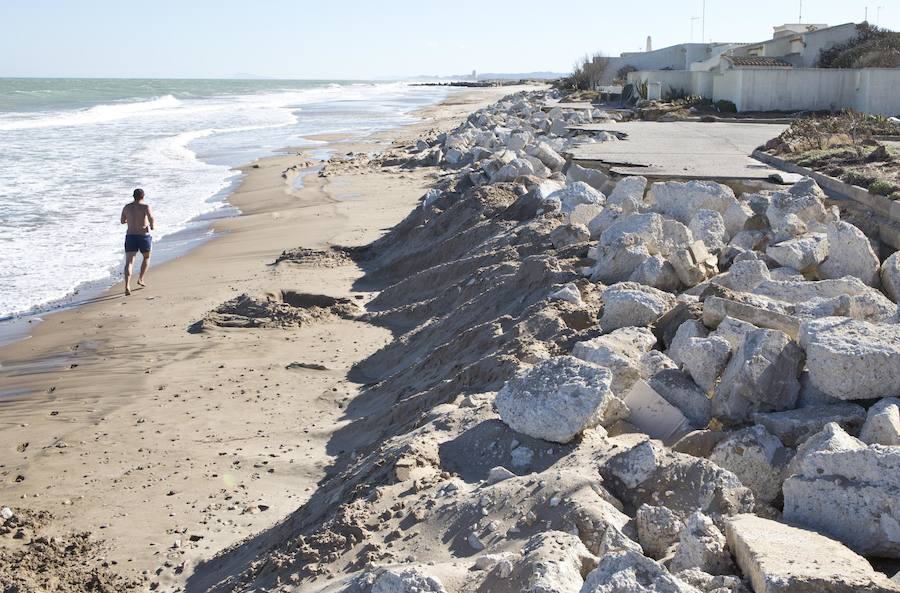 Fotos de los daños del temporal en las playas valencianas