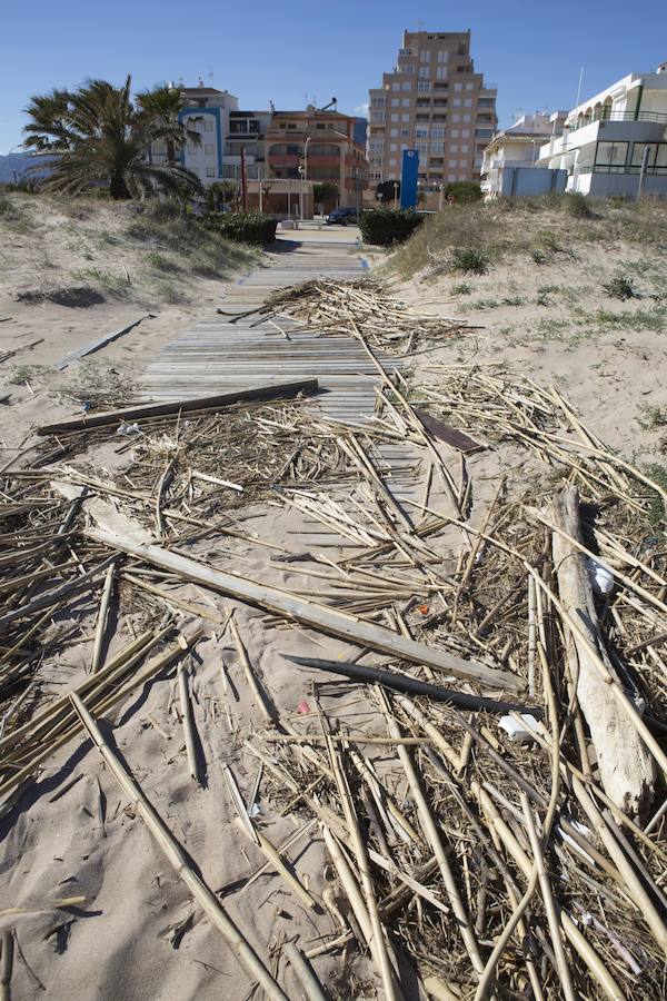 Fotos de los daños del temporal en las playas valencianas