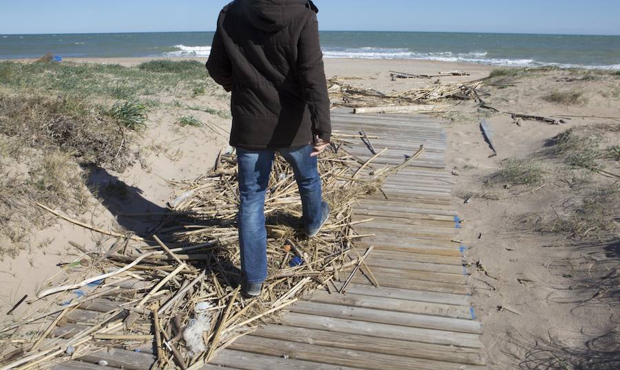 Fotos de los daños del temporal en las playas valencianas