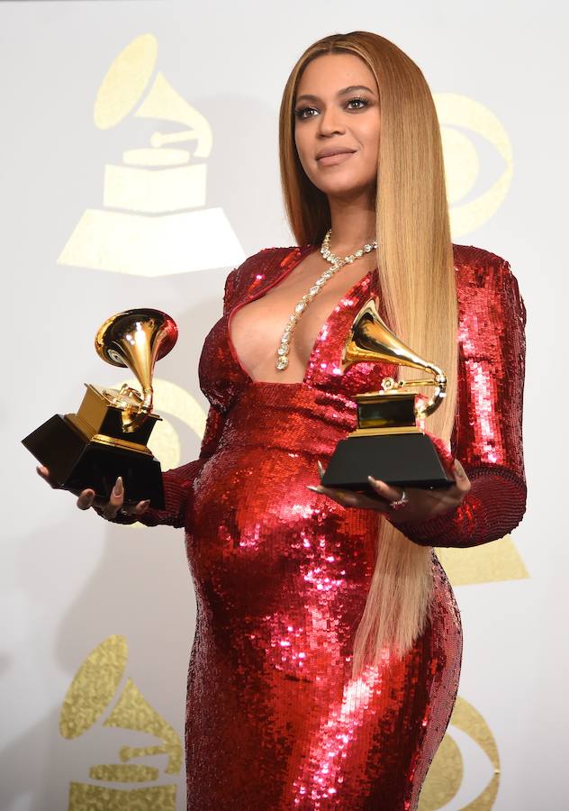 Beyoncé, con dos premios Grammy, no logró al final el premio al mejor álbum por 'Lemonade', que partía como favorito junto a '25' de Adele.