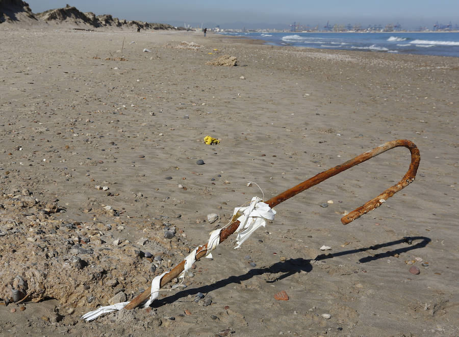Fotos del estado de la playa de El Saler