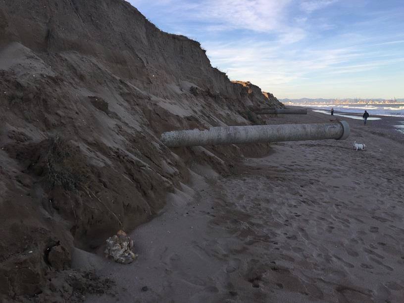 Fotos del estado de la playa de El Saler