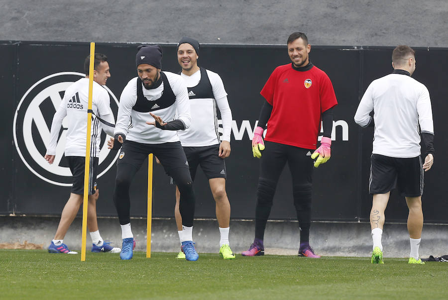 Fotos del entrenamiento del Valencia CF