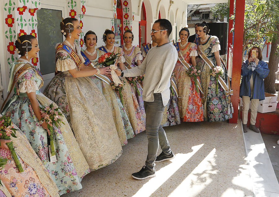 Fotos de las veinticuatro horas con la fallera mayor de Valencia Raquel Alario