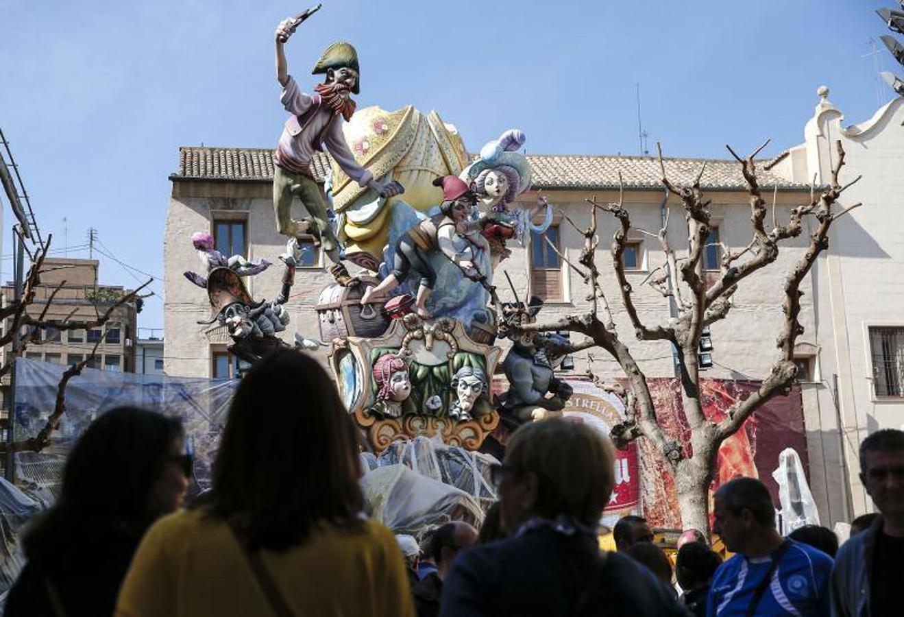 Fotos de los daños de la lluvia y el temporal en las Fallas de Valencia 2017