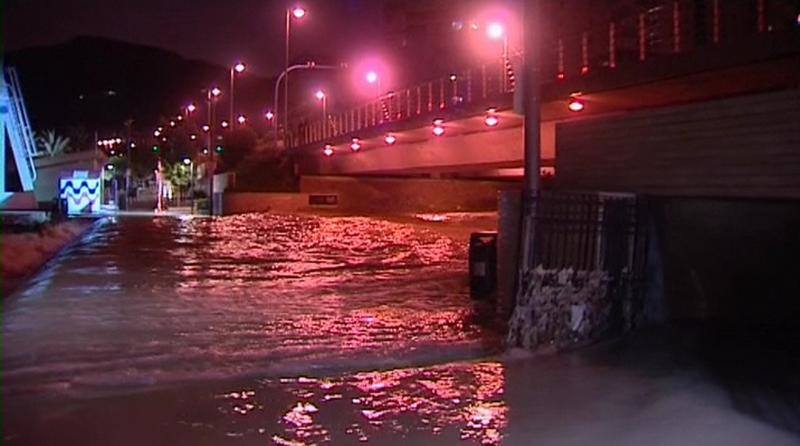 Fotos del temporal de lluvia y viento en Alicante de marzo de 2017