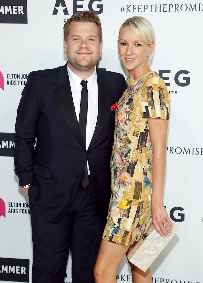 James Corden y su mujer Julia Carey.