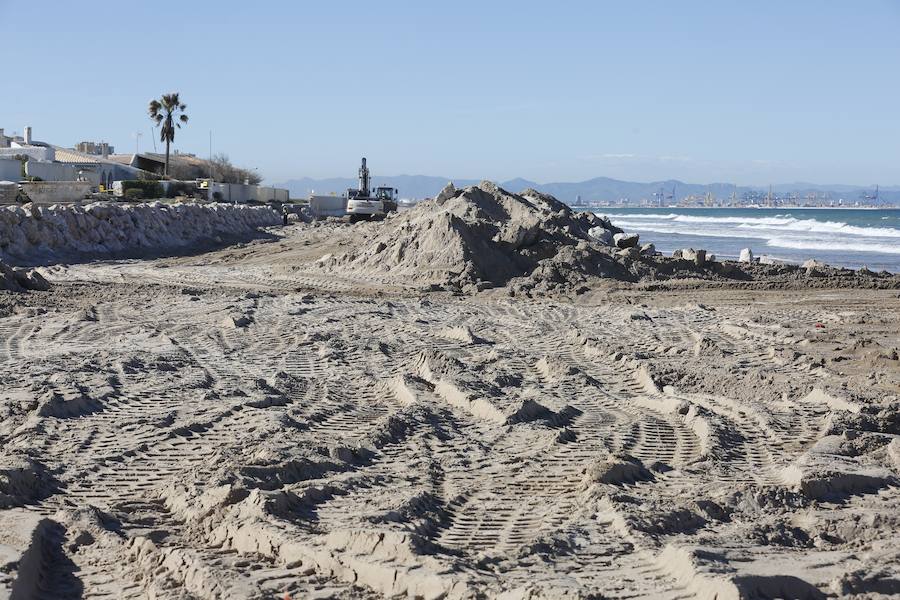 Fotos de las obras de reconstrucción de El Saler