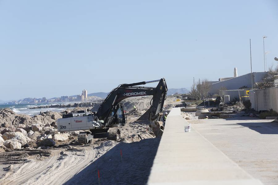 Fotos de las obras de reconstrucción de El Saler