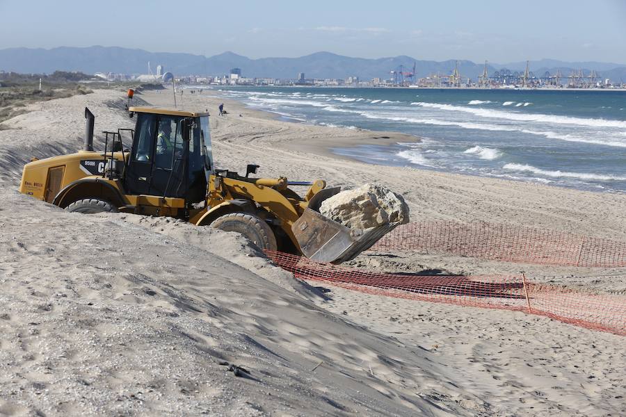 Fotos de las obras de reconstrucción de El Saler