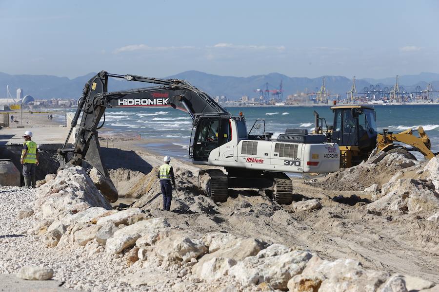 Fotos de las obras de reconstrucción de El Saler