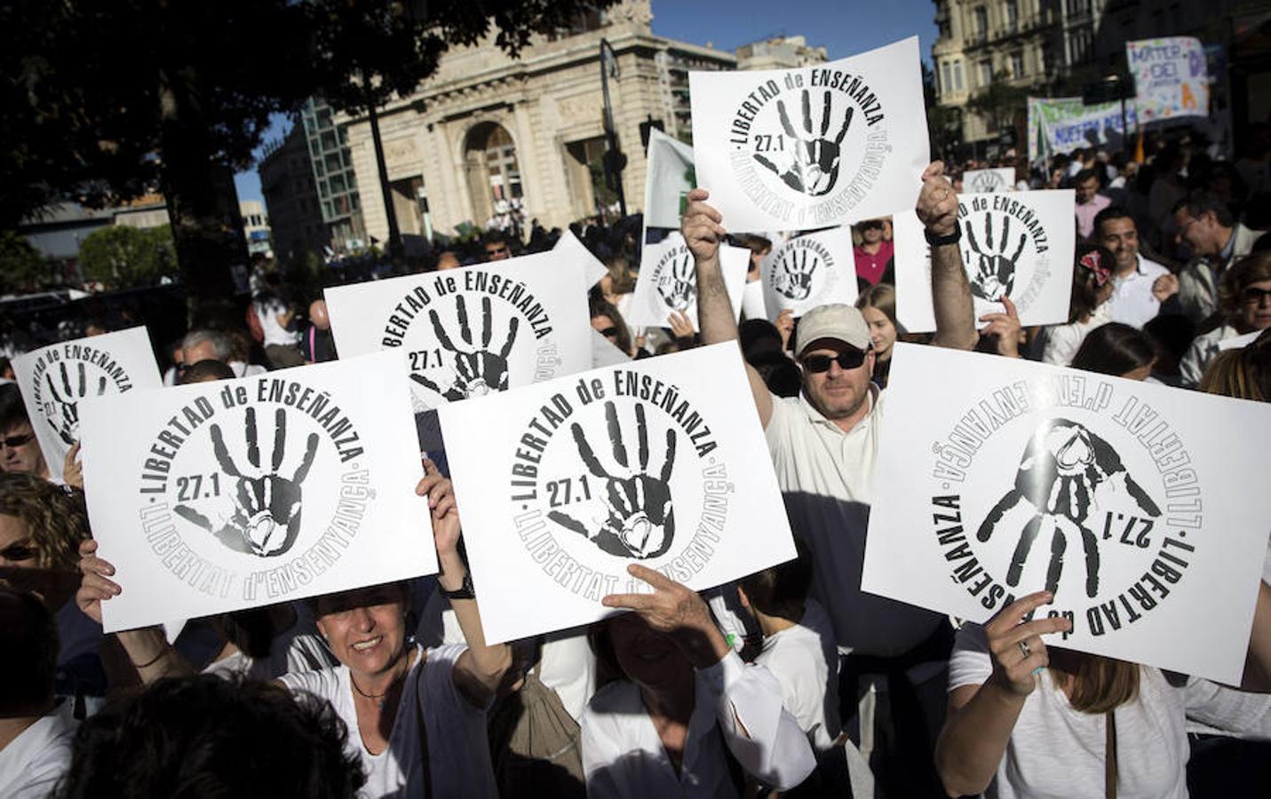 Fotos manifestación por la libertad educativa (I)