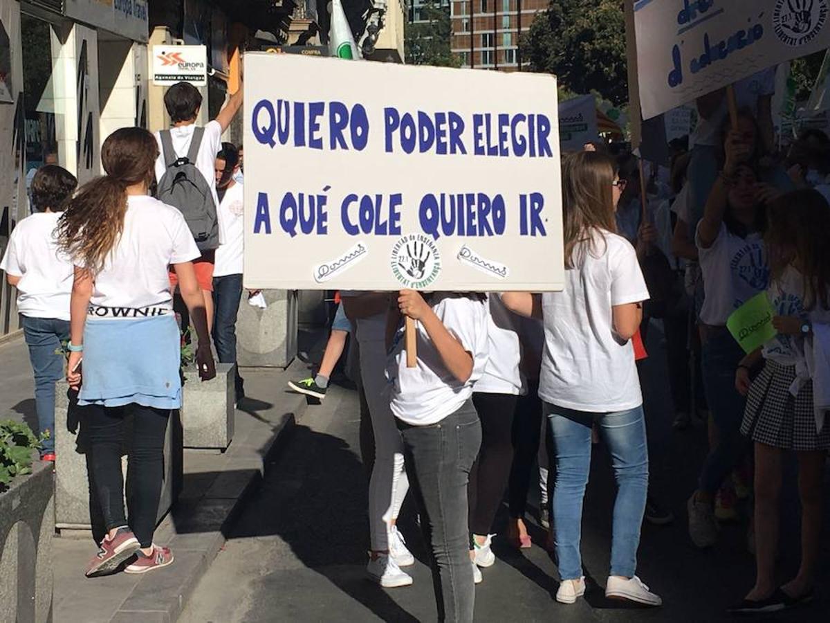 Fotos manifestación por la libertad educativa (I)