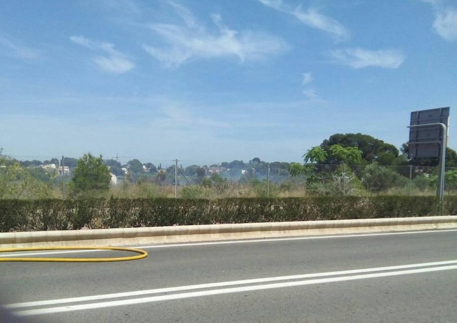 Fotos del incendio en Godella