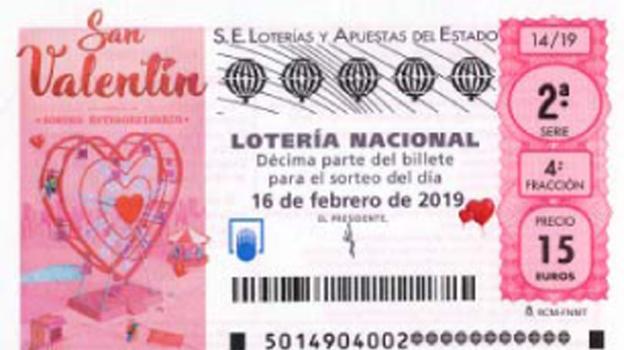 Lotería Nacional de San Valentín: sorteo especial del sábado 16 de febrero