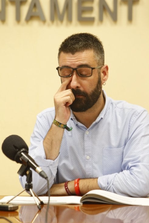 El concejal de Cultura Festiva, Pere Fuset, ayer, durante la rueda de prensa. 