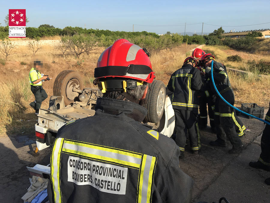 Fotos del accidente de la AP-7 en Villareal