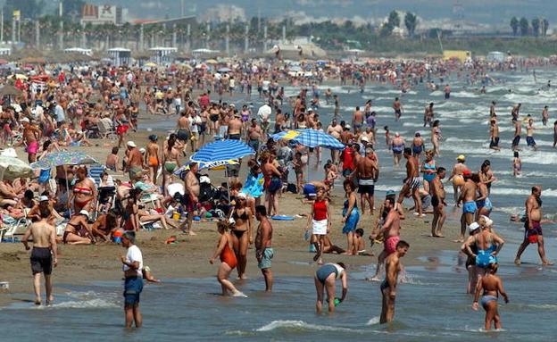 Playa del Cabanyal de Valencia.