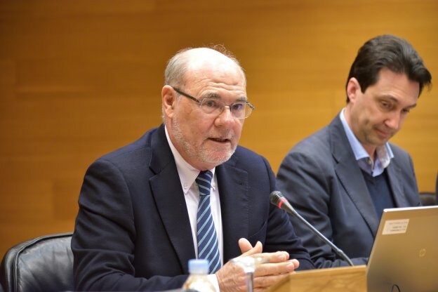 Andrés García Reche, responsable de la Agencia Valenciana de la Innovación, en Les Corts. 