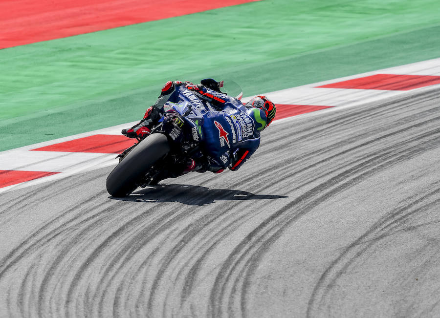 El español Maverick Viñales (Yamaha YZR M 1) confirmó tras la primera jornada de entrenamientos del Gran Premio de Austria de MotoGP que vuelve a tener "las mejores sensaciones con la Yamaha" y que puede "apretar al ciento por ciento". 