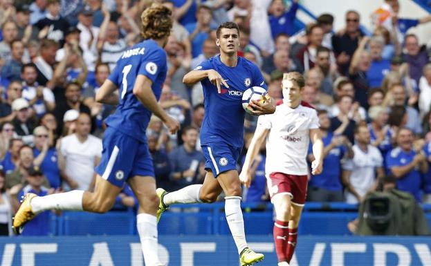 Álvaro Morata, en su estreno goleador con el Chelsea.